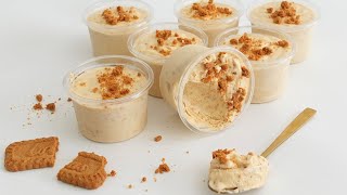 Biscoff Ice Cream Sundae Cups NEVER buy Ice Cream again 4 Ingredients EGGLESS [upl. by Belamy241]