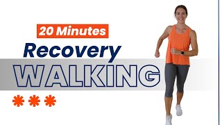 20 Minute Recovery Walking Workout  No Repeating Exercises [upl. by Brose659]