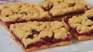 Cranberry Shortbread Bars Recipe Demonstration  Joyofbakingcom [upl. by Nired]