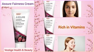 Vestige Assure Complete Fairness Cream vestige assure fairnesscream fairskin nourishedskin [upl. by Hcelemile491]