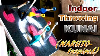 DIY Indoor Throwing Kunai NarutoInspired [upl. by Nelg]