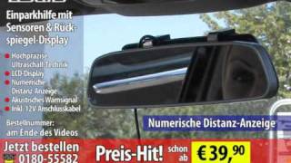 Lescars Rückfahrhilfe PA440 mit 4 Sensoren amp RückspiegelDisplay [upl. by Einyaj812]