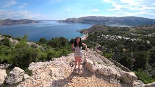 Hiking Trail to Beach Vrzenica Baska  KRK Island  Croatia 4k [upl. by Evans636]