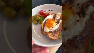 Savory anchovies on toast with egg💕🤤breakfast besthacksmanganapo SinglemomVlogsofficial [upl. by Nahtanoy]