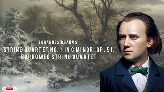 STRING QUARTET NO 1 IN C MINOR OP 51  Borromeo String Quartet by Johannes Brahms  Classical 🎶🎼🎵 [upl. by Maitund]