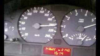 bmw e46 316ci TOP SPEED 210 kmh [upl. by Leur]