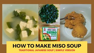 How to make traditional Japanese miso soup  Simple Recipe [upl. by Nilek]