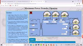 MAX POWER TRANSFER THEOREM IN VLAB BY DrJENNIE BHARATHI R [upl. by Treblah]