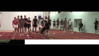 Scarlets Academy Speed Testing  George North 497s 40m Sprint [upl. by Zoarah]