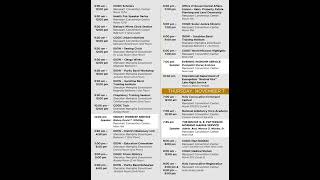 COGIC Weekly Service Schedule for the 116th Holy Convocation  See What’s Happening Next Saints [upl. by Eniledam]