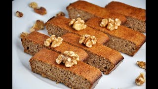 Easy 3 Ingredient Walnut Cake Gluten Free Recipe [upl. by Scheer]