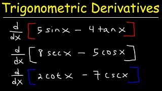 Derivatives of Trigonometric Functions [upl. by Werdn321]