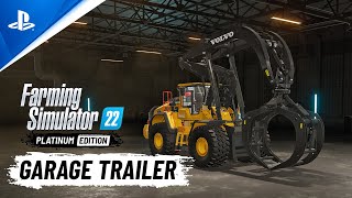 Farming Simulator 22 Platinum Edition  Garage Trailer  PS5 amp PS4 Games [upl. by Daas794]