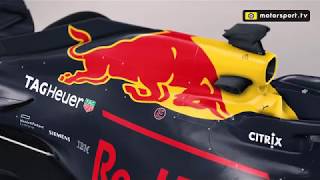 A close look at the 2018 Red Bull F1 car [upl. by Novonod]