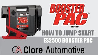 Booster Pac ES2500 Unit Jump Starting Guide  Clore Automotive [upl. by Nomled]