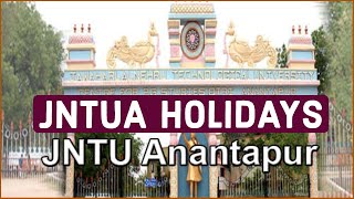 JNTUA HOLIDAYS jntuaupdates [upl. by Fredra767]