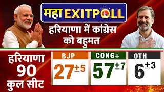 Exit Poll 2024  JampK Haryana Elections LIVE  हरियाणा में Congress को बहुमत LIVE  INDIA  LIVE [upl. by Gordon]