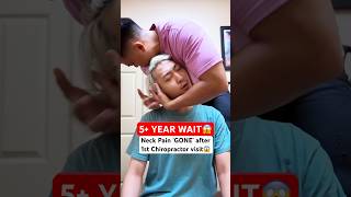 He Cracked SOO LOUD😱 neckpain Chiropractic Trending Short [upl. by Noemad645]