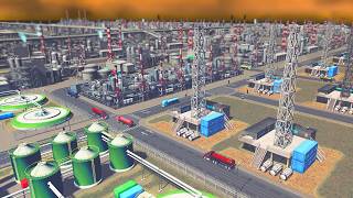 Building a City Sized Oil Field in Cities Skylines [upl. by Jessalin]