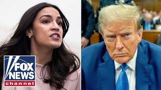 AOC celebrates Trump conviction jurors who withstood his intimidation [upl. by Eurd]