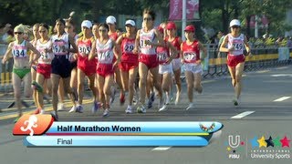 26th SU Shenzhen CHN  Half Marathon Women Final [upl. by Idelle]