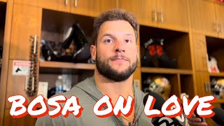 49ers DE Nick Bosa Reveals the Secret to Defending Packers QB Jordan Love [upl. by Entsirhc]