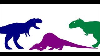 Red Eye King Vs Spinosaurus Vs Vastatosaurus Rex [upl. by Aynna]