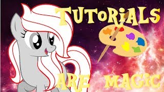 My Little Pony oc MS paint Tutorial 1 mane styles [upl. by Aelyk]