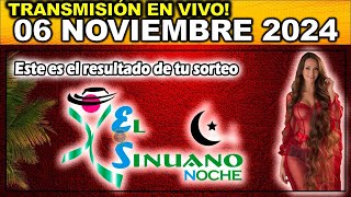 SINUANO NOCHE Resultado SINUANO NOCHE del MIÉRCOLES 06 de noviembre de 2024 [upl. by Enirolf779]