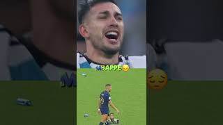 Mbappe reaction to losing the World Cup⚽️🐐trendingfootballmessi mbappe goat edit fifaviral [upl. by Reni207]