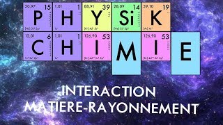 PhysiqueChimie TS  Interaction matièrerayonnement [upl. by Prudi]