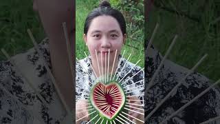 Survival Skills SIMPLE And Very USEFUL with water melon eel trap bushcraft outdoor camping [upl. by Hayyim884]