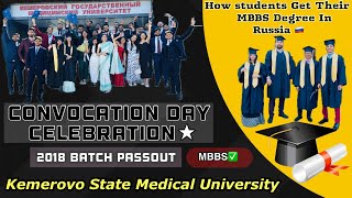 CONVOCATION DAY 🎓 KEMEROVO STATE MEDICAL UNIVERSITY  KEMSMU  MBBS RUSSIA  CELEBRATION [upl. by Lleksah]