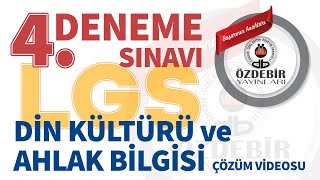 Mart 2024  LGS 4 Deneme Sınavı DİN KÜLTÜRÜ ve AHLÂK BİLGİSİ Çözüm Videoları [upl. by Nylahsoj466]