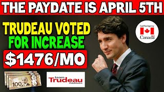 Trudeau Increase Monthly OAS 1476 Per Month Coming On April 5 From Canada Revenue Agency [upl. by Octavia]