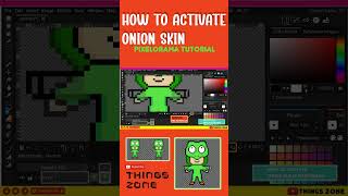 Pixelorama TutorialHow to activate Onion Skin Cómo activar Piel de CebollaPixel Art Tips [upl. by Iahs]