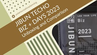 Jibun Techo Biz 2023 and Days 2023 Unboxing and Comparison [upl. by Dolley]