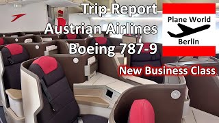 Trip Report  Austrian Airlines Boeing 7879  Frankfurt  Vienna  New Dreamliner Business Class [upl. by Karim]