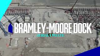 LATEST DRONE UPDATE FROM NEW EVERTON STADIUM SITE  NEW AERIAL FOOTAGE AT BRAMLEYMOORE DOCK [upl. by Arde159]