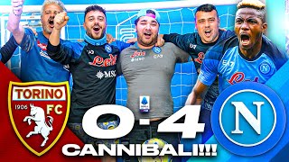 👹 CANNIBALI TORINO 04 NAPOLI  LIVE REACTION NAPOLETANI HD [upl. by Neu]