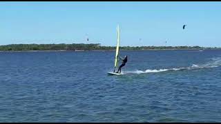 Very Light Wind Windsurf Freestyle Stagnone Marsala Sicily Leonardo Sammartano Go Pro [upl. by Brazee895]