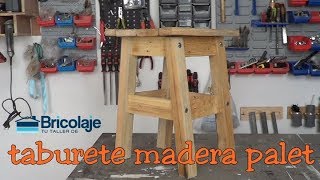 Cómo hacer TABURETE DE MADERA PALET ❤️❤️ [upl. by Tager]