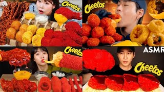 ASMR MUKBUNG Eating Spicy Cheetos Chicken Challenge asmr mukbung eatingshow viral shorts [upl. by Jonme434]