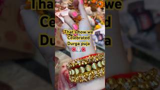 Celebrating Durga puja tradition festivevibes dailyvlog shorts [upl. by Sibyl]