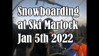 Snowboarding at Ski Martock Jan 5th 2022 [upl. by Florie]