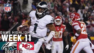 Philadelphia Eagles vs Kansas City Chiefs  2023 Week 11 Game Highlights [upl. by Hannazus]