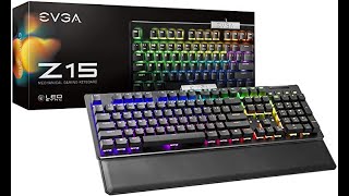 Teclado Mecanico Gamer RGB EVGA Z15 [upl. by Adirem]