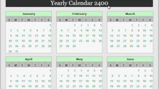 Yearly Calendar [upl. by Karlise]