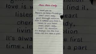 Modern Talking  Cheri Cheri Lady Lyrics REQUESTED retro lyrics shortsfeed shorts [upl. by Ithnan582]