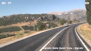 Eğirdir Gölü Sahil Yolu  Eğirdir [upl. by Lorens]